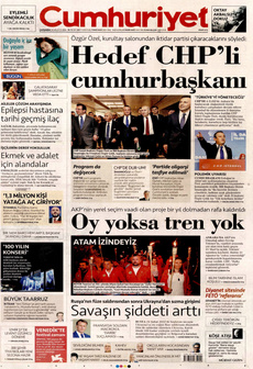 CUMHURİYET 28 Ağustos 2024 gazete manşeti