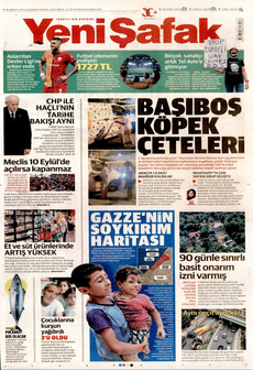 YENİ ŞAFAK 28 Ağustos 2024 gazete manşeti