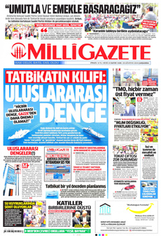 MİLLİ GAZETE 28 Ağustos 2024 gazete manşeti