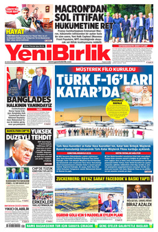 YENİBİRLİK 28 Ağustos 2024 gazete manşeti