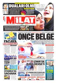 MİLAT 28 Ağustos 2024 gazete manşeti