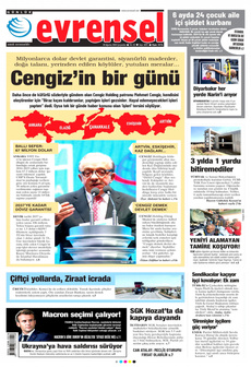 EVRENSEL 28 Ağustos 2024 gazete manşeti