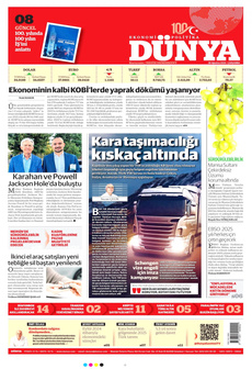 DÜNYA 28 Ağustos 2024 gazete manşeti