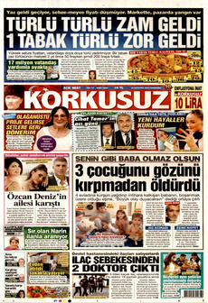 KORKUSUZ 28 Ağustos 2024 gazete manşeti