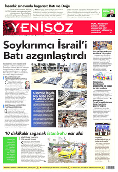 YENİ SÖZ GAZETESİ 28 Ağustos 2024 gazete manşeti