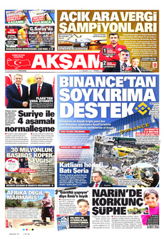 AKŞAM 29 Ağustos 2024 gazete manşeti