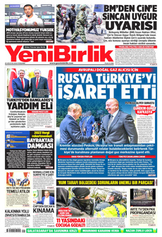 YENİBİRLİK 29 Ağustos 2024 gazete manşeti