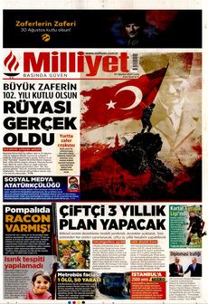 MİLLİYET 30 Ağustos 2024 gazete manşeti