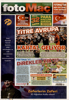 FOTOMAÇ 30 Ağustos 2024 gazete manşeti