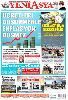 YENİ ASYA 30 Ağustos 2024 gazete manşeti