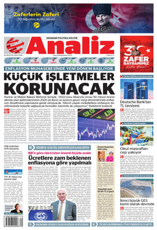 ANALİZ 30 Ağustos 2024 gazete manşeti