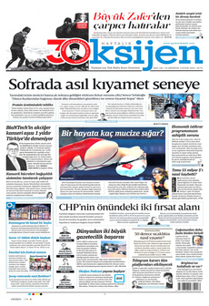 OKSİJEN 30 Ağustos 2024 gazete manşeti