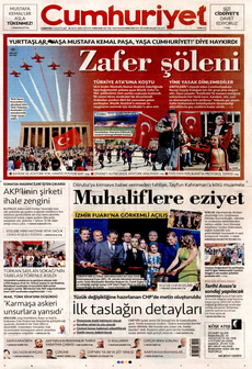 CUMHURİYET 31 Ağustos 2024 gazete manşeti