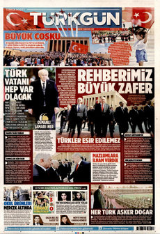 TÜRKGÜN 31 Ağustos 2024 gazete manşeti