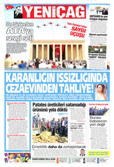YENİÇAĞ 31 Ağustos 2024 gazete manşeti