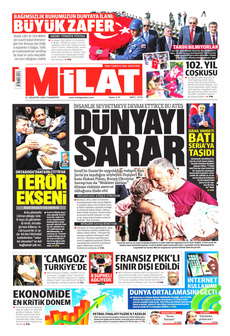 MİLAT 31 Ağustos 2024 gazete manşeti