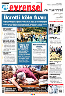 EVRENSEL 31 Ağustos 2024 gazete manşeti