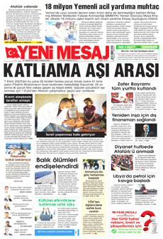 YENİ MESAJ 31 Ağustos 2024 gazete manşeti