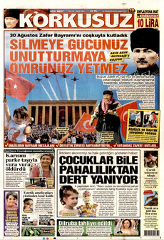 KORKUSUZ 31 Ağustos 2024 gazete manşeti