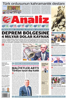 ANALİZ 31 Ağustos 2024 gazete manşeti