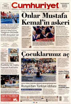 CUMHURİYET 2 Eylül 2024 gazete manşeti