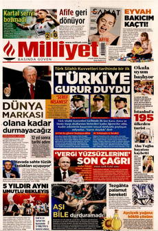 MİLLİYET 2 Eylül 2024 gazete manşeti
