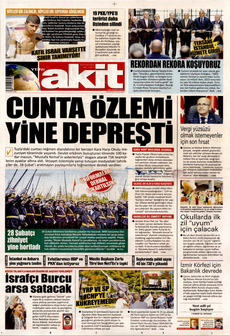 YENİ AKİT 2 Eylül 2024 gazete manşeti