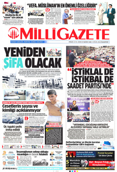 MİLLİ GAZETE 2 Eylül 2024 gazete manşeti