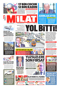 MİLAT 2 Eylül 2024 gazete manşeti