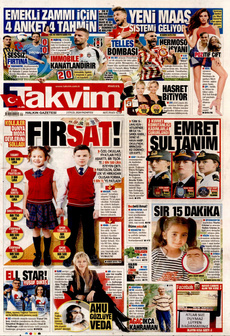 TAKVİM 2 Eylül 2024 gazete manşeti