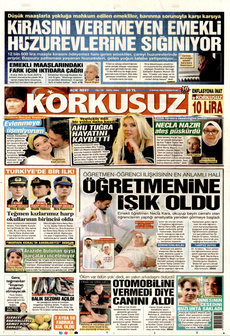 KORKUSUZ 2 Eylül 2024 gazete manşeti