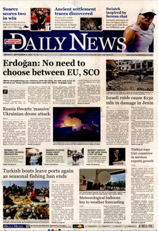 HÜRRİYET DAİLY NEWS 2 Eylül 2024 gazete manşeti