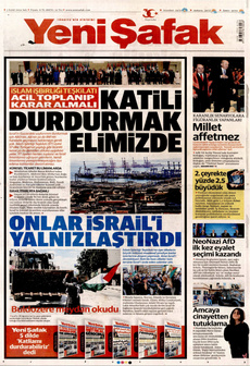 YENİ ŞAFAK 3 Eylül 2024 gazete manşeti