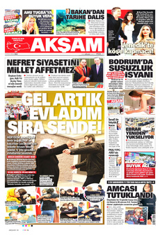 AKŞAM 3 Eylül 2024 gazete manşeti