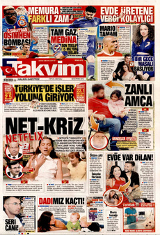 TAKVİM 3 Eylül 2024 gazete manşeti