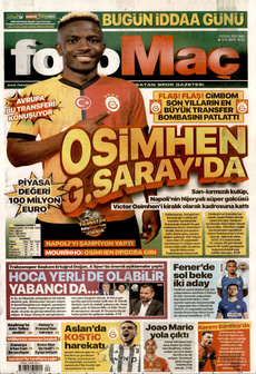 FOTOMAÇ 3 Eylül 2024 gazete manşeti