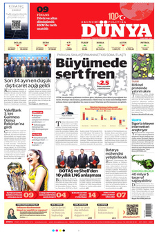 DÜNYA 3 Eylül 2024 gazete manşeti