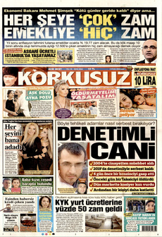 KORKUSUZ 3 Eylül 2024 gazete manşeti
