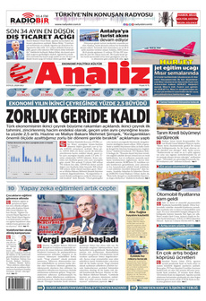 ANALİZ 3 Eylül 2024 gazete manşeti