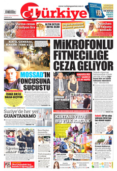TÜRKİYE GAZETESİ 4 Eylül 2024 gazete manşeti