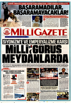 MİLLİ GAZETE 4 Eylül 2024 gazete manşeti