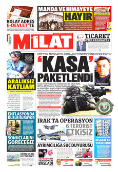 MİLAT 4 Eylül 2024 gazete manşeti