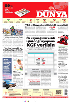 DÜNYA 4 Eylül 2024 gazete manşeti