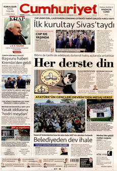 CUMHURİYET 5 Eylül 2024 gazete manşeti