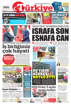 TÜRKİYE GAZETESİ 5 Eylül 2024 gazete manşeti