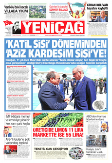 YENİÇAĞ 5 Eylül 2024 gazete manşeti