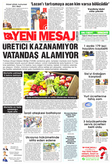 YENİ MESAJ 5 Eylül 2024 gazete manşeti