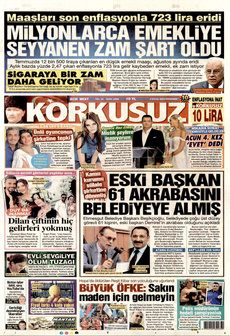 KORKUSUZ 5 Eylül 2024 gazete manşeti