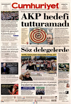 CUMHURİYET 6 Eylül 2024 gazete manşeti