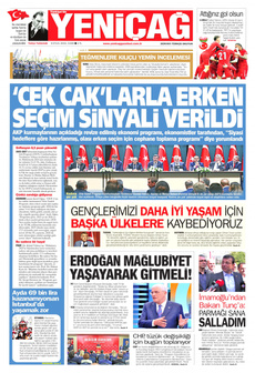 YENİÇAĞ 6 Eylül 2024 gazete manşeti